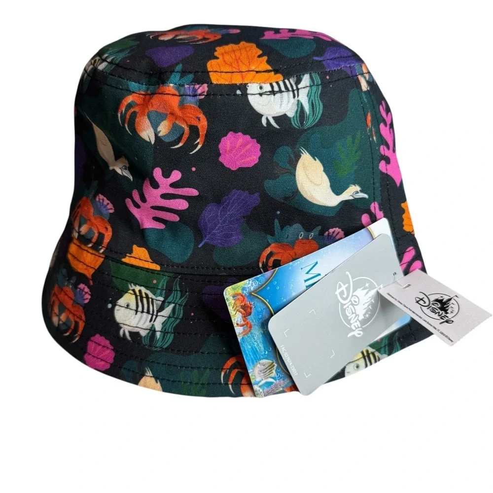 New Disney The Little Mermaid Adult Colorful Reversable Bucket Hat
